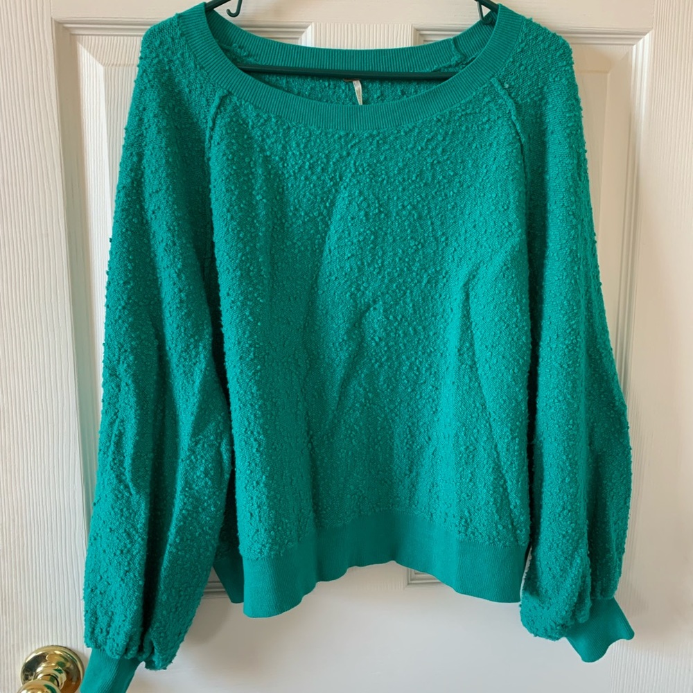 Women's Teal Sweater Free People